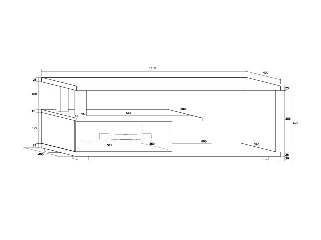 TV staliukas ANG-12 7