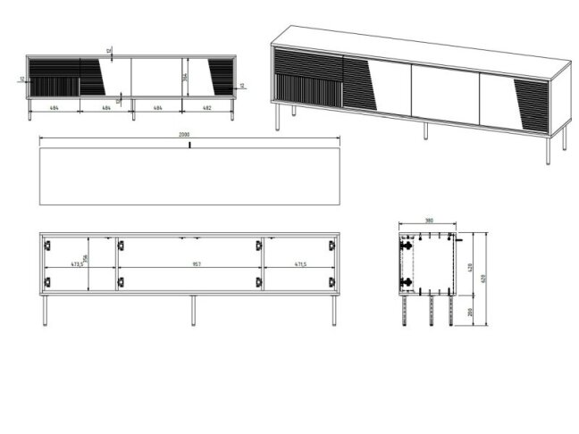 TV Staliukas ABI RTV 200 4 TV Staliukas ABI RTV 200 4