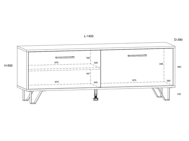 TV staliukas BOS-12 3