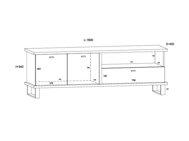 TV staliukas CRO-20 5