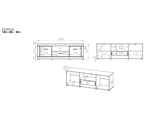 TV Staliukas DORA 06 7 TV Staliukas DORA 06 7
