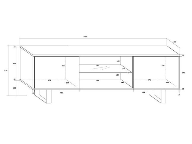 TV staliukas KIN-02 4 TV staliukas KIN-02 4