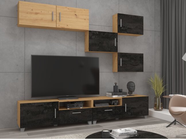 TV staliukas su lentynomis KUGA TV staliukas su lentynomis KUGA