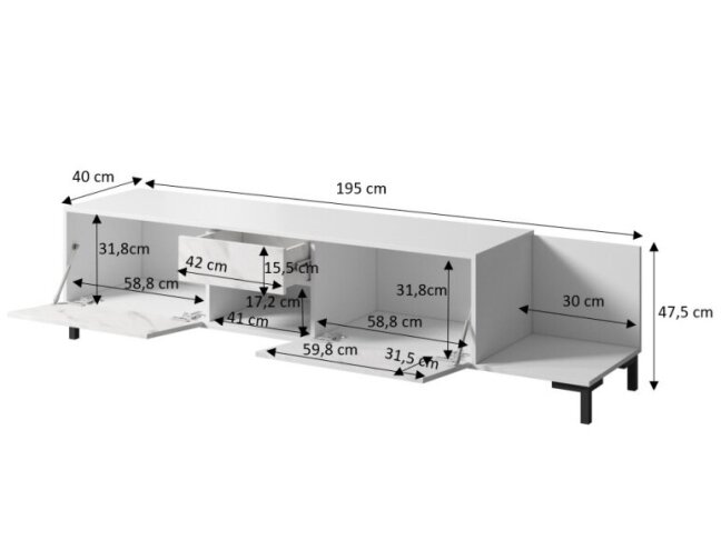 TV Staliukas MARMO 2DS1K 3 TV Staliukas MARMO 2DS1K 3