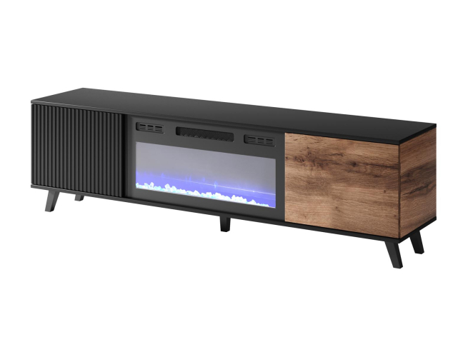 TV staliukas RANDOM RTV-180K su elektriniu židiniu 1 TV staliukas RANDOM RTV-180K su elektriniu židiniu 1