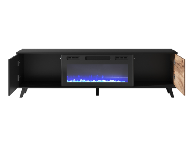 TV staliukas RANDOM RTV-180K su elektriniu židiniu 6 TV staliukas RANDOM RTV-180K su elektriniu židiniu 6