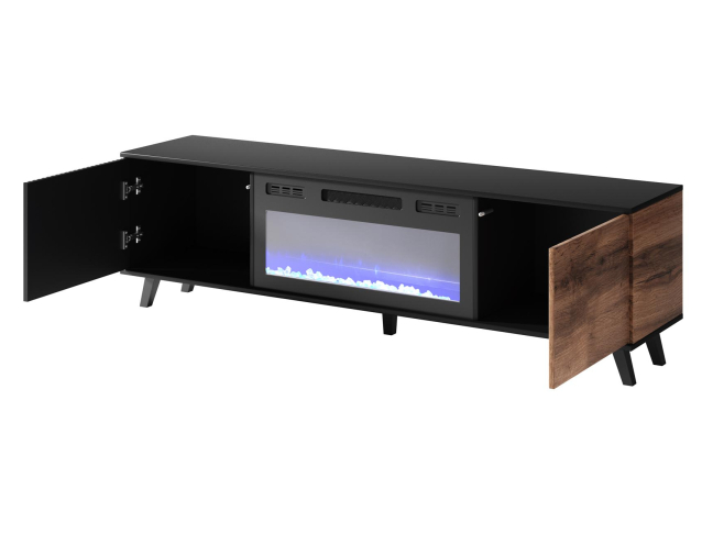 TV staliukas RANDOM RTV-180K su elektriniu židiniu 4 TV staliukas RANDOM RTV-180K su elektriniu židiniu 4