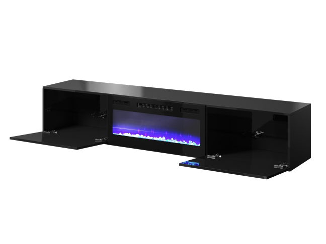 TV staliukas SLIDE 200 K su elektriniu židiniu + S 2