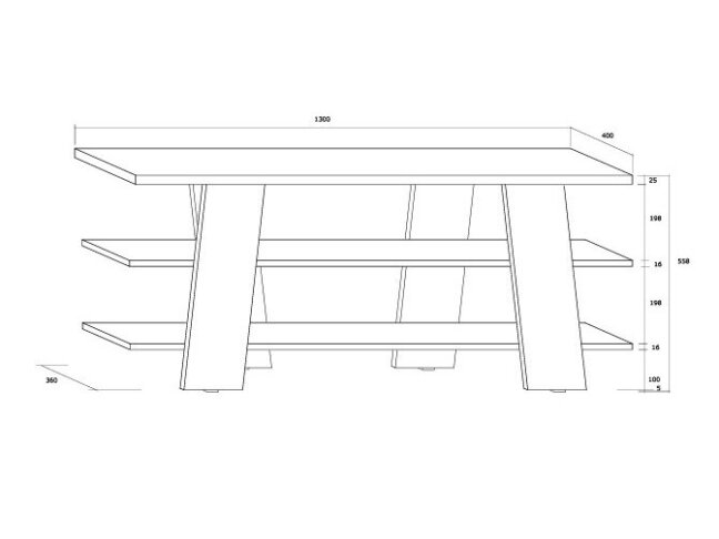 TV staliukas VIA-09 6
