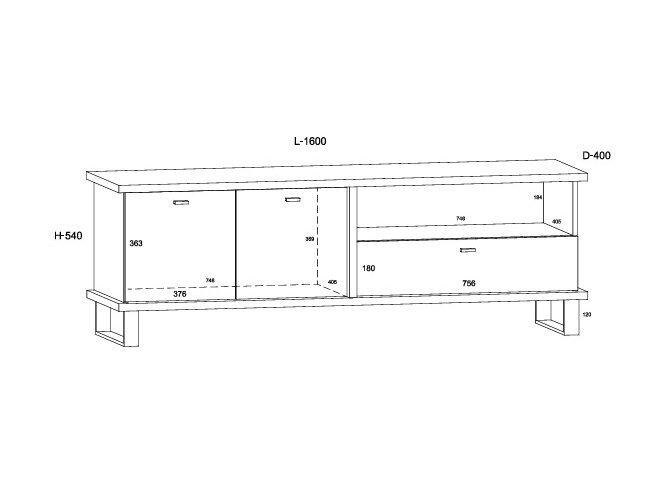 TV staliukas CRO-20 5