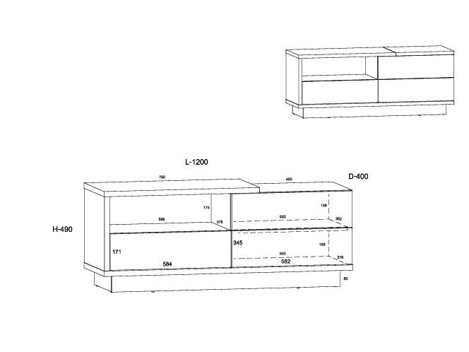 TV staliukas HYB-20 6