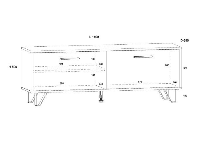TV staliukas BOS-12 7