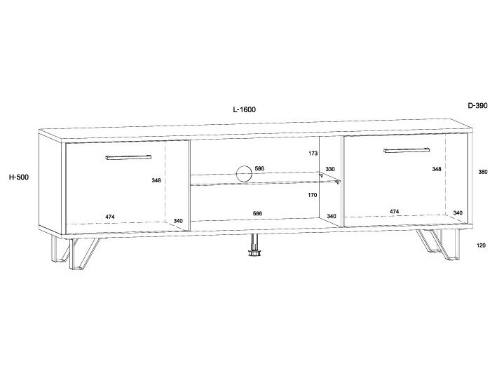 TV staliukas BOS-13 7