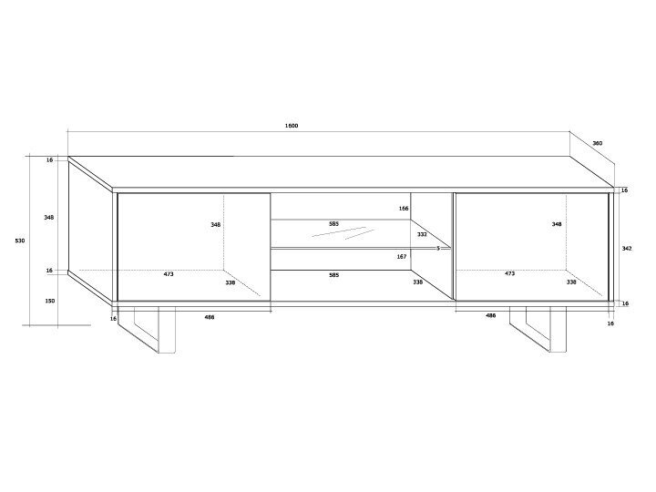 TV staliukas KIN-02 4 TV staliukas KIN-02 4