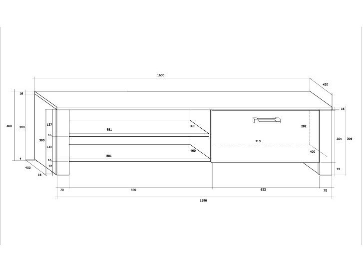 TV staliukas HUG-09 5 TV staliukas HUG-09 5