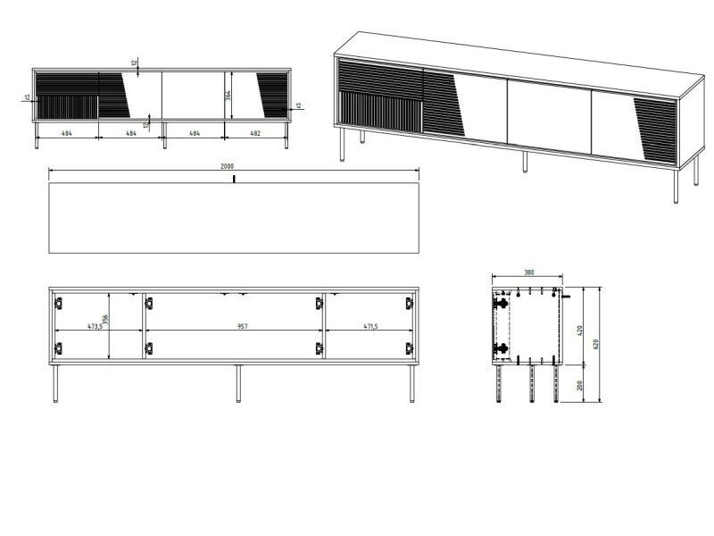 TV Staliukas ABI RTV 200 4 TV Staliukas ABI RTV 200 4