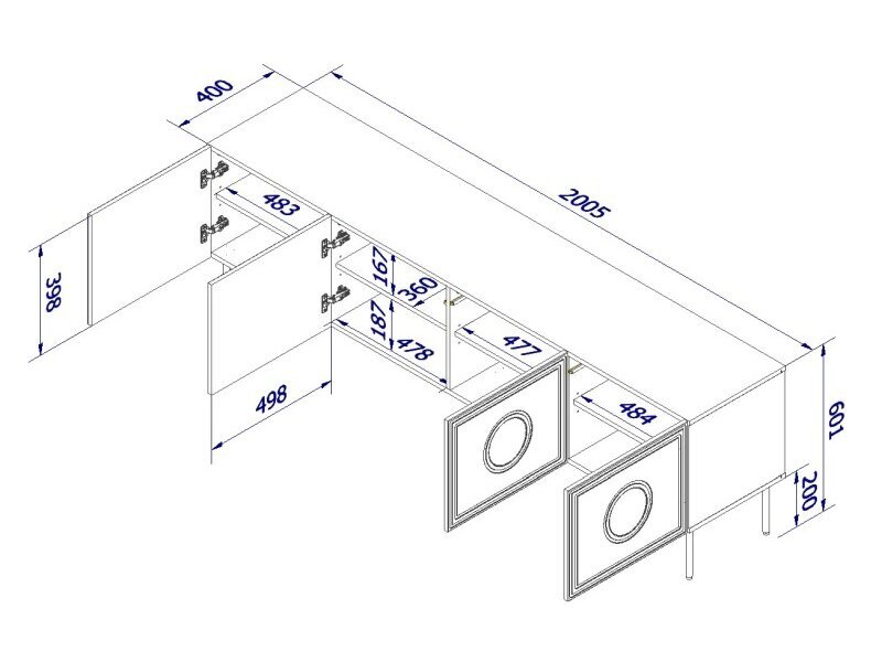 TV Staliukas PALAZZO RTV 200 2 TV Staliukas PALAZZO RTV 200 2