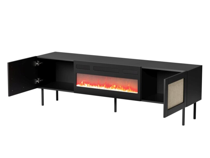 TV Staliukas JUTA RTV su elektriniu židiniu 1 TV Staliukas JUTA RTV su elektriniu židiniu 1