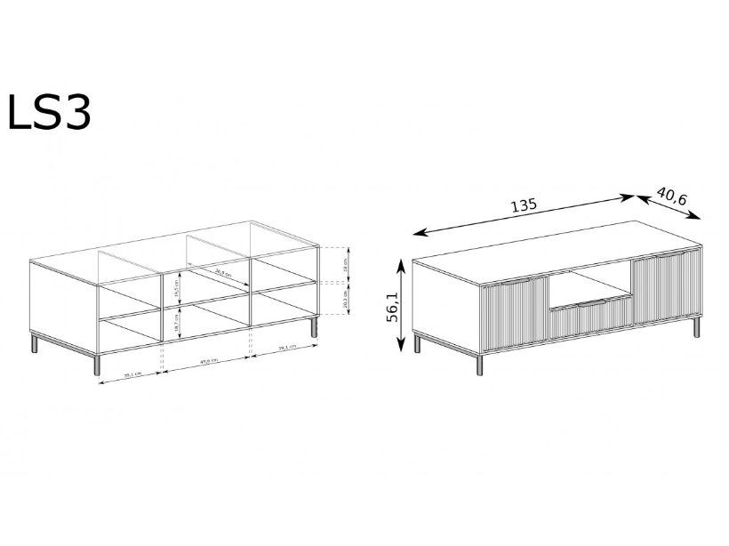 TV Staliukas LINKASTYLE LS3 5