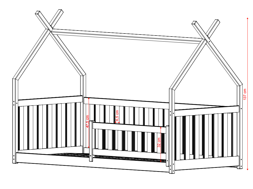 Vaikiška lova BOGUS 80x160 4