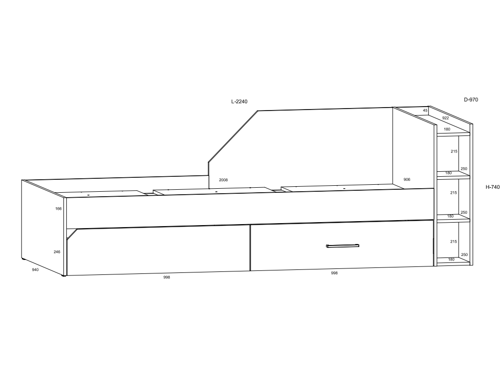 Vaikų kambario komplektas PAX 3 3