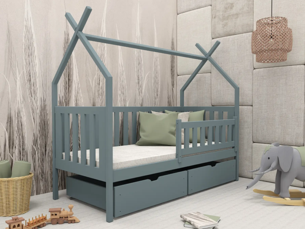 Vaikiška lova su stalčiais SIMBA 80x180 3 Vaikiška lova su stalčiais SIMBA 80x180 3