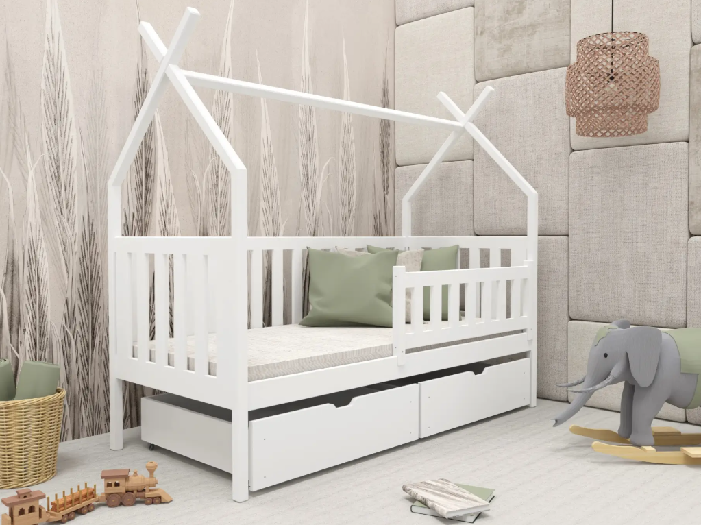 Vaikiška lova su stalčiais SIMBA 90x190 1 Vaikiška lova su stalčiais SIMBA 90x190 1