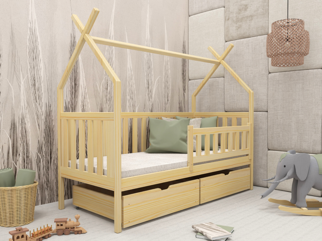 Vaikiška lova su stalčiais SIMBA 80x200 3