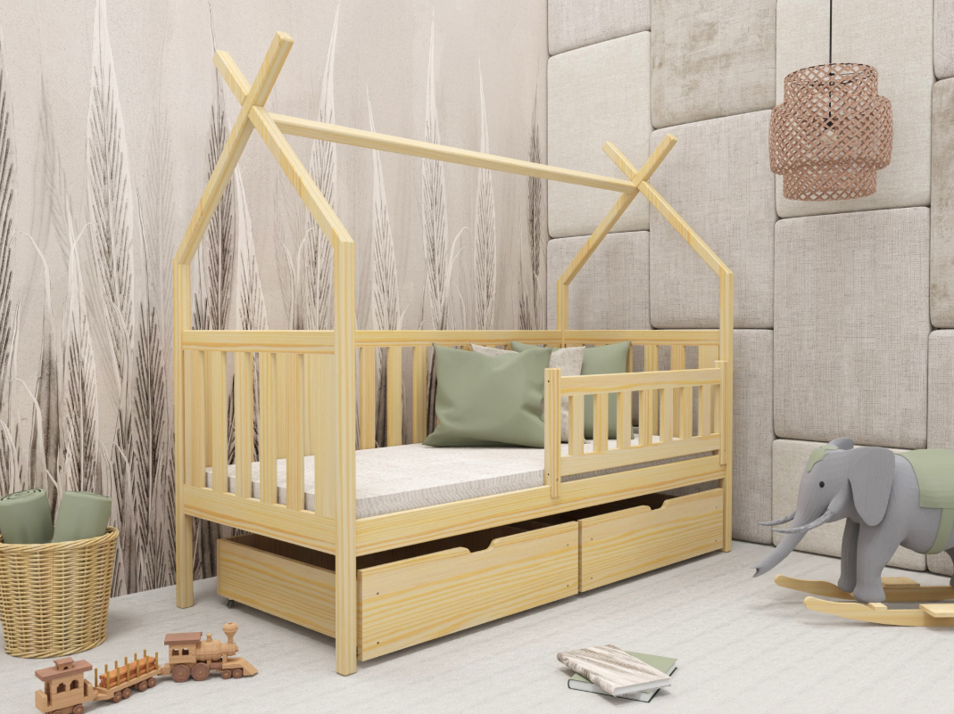 Vaikiška lova su stalčiais SIMBA 80x160 3 Vaikiška lova su stalčiais SIMBA 80x160 3