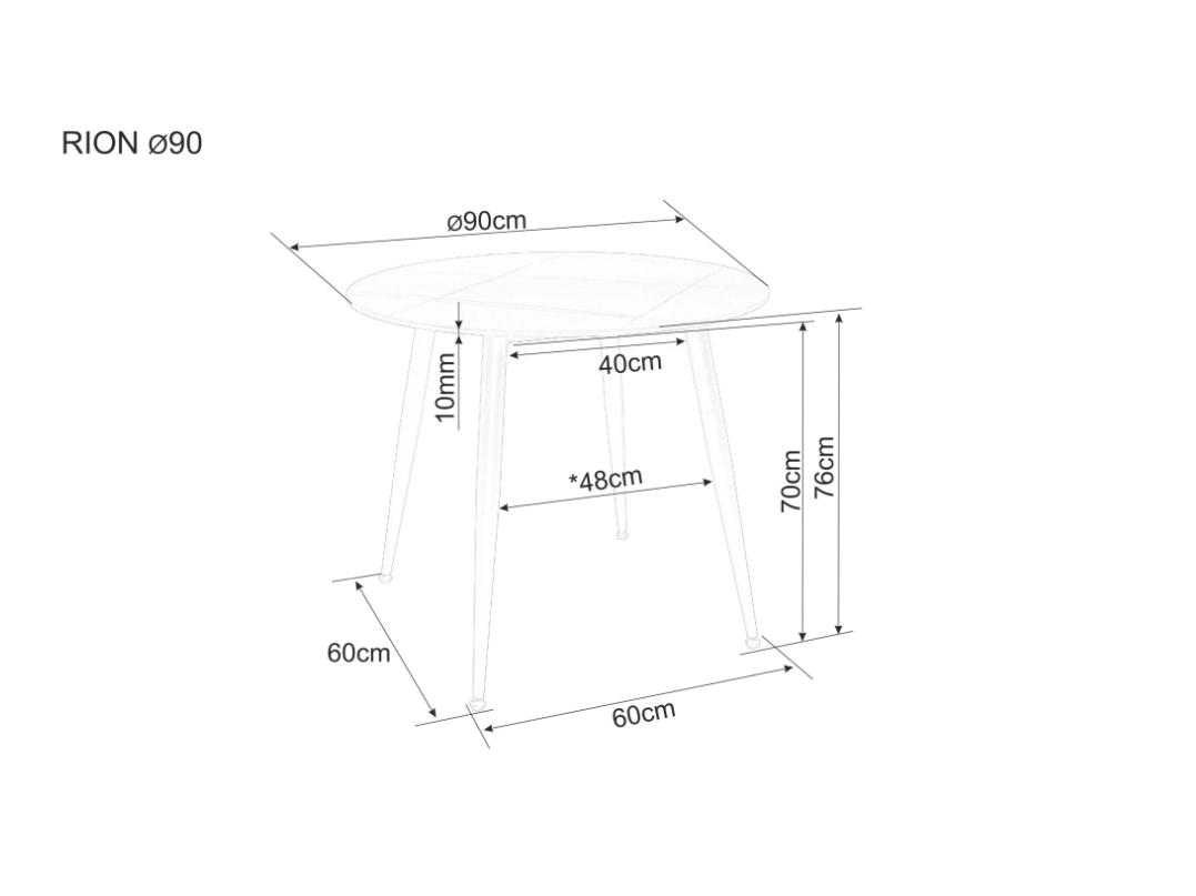 Valgomojo komplektas RIONGO B 90+4 7 Valgomojo komplektas RIONGO B 90+4 7