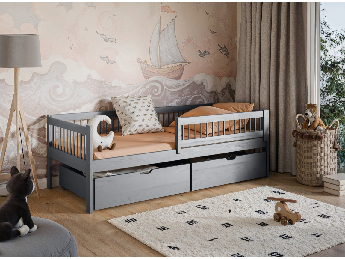 Vaikiška lova su stalčiais EDI 90x190