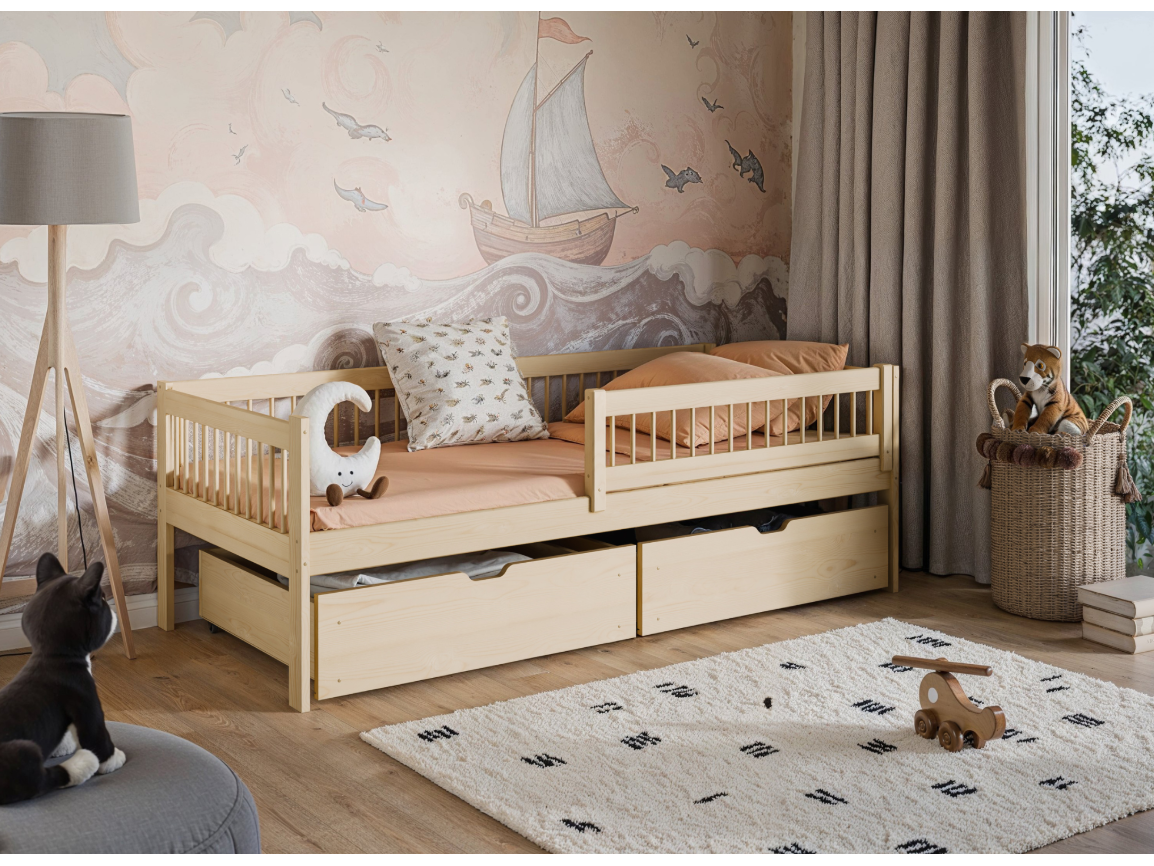 Vaikiška lova su stalčiais EDI 90x190 2