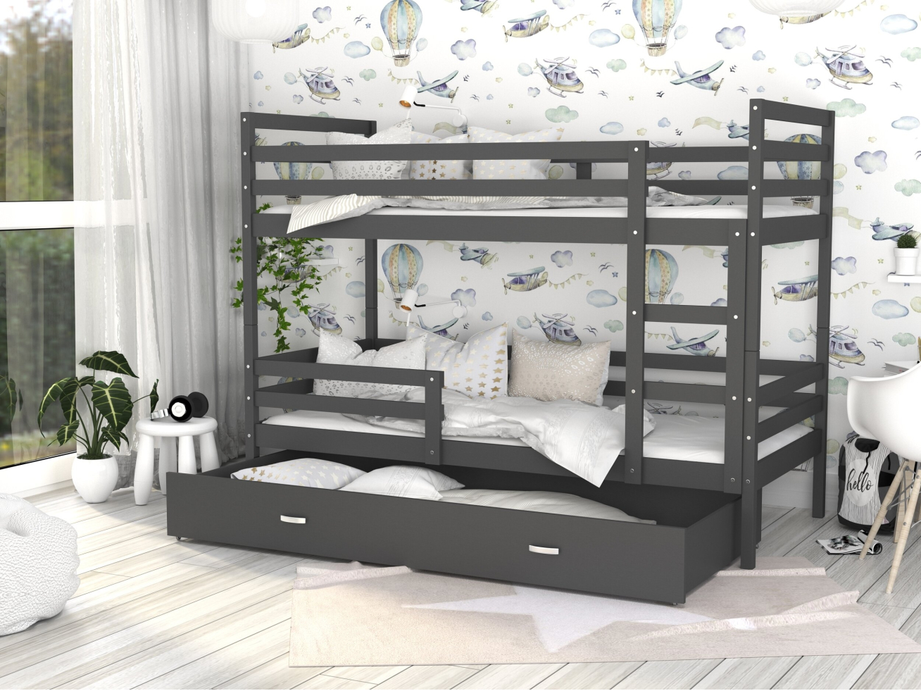 Dviaukštė vaikiška lova JACEK