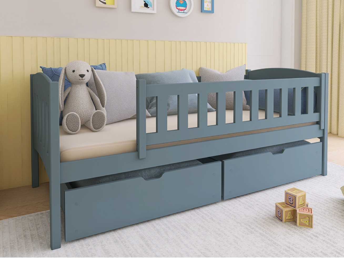 Vaikiška lova su stalčiais GUCIO 80x160 2