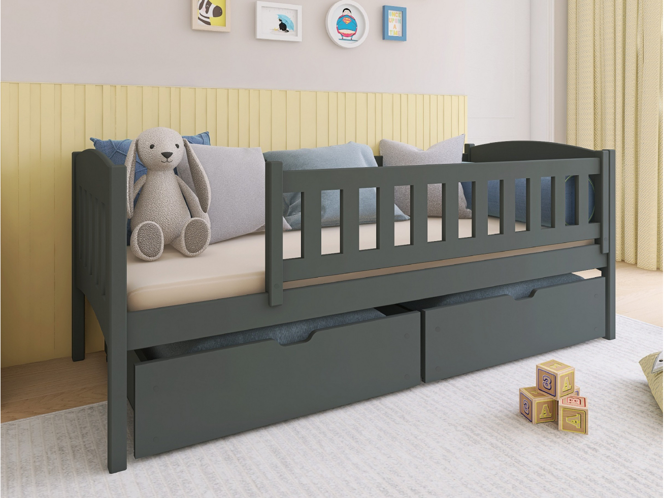 Vaikiška lova su stalčiais GUCIO 90x200 2