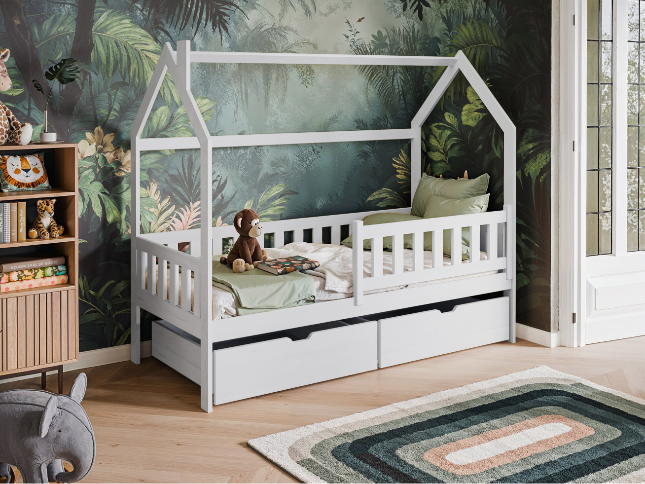 Vaikiška lova su stalčiais NATAN 90x200 2