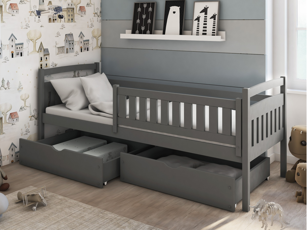 Vaikiška lova su stalčiais TERRY 80x160 2