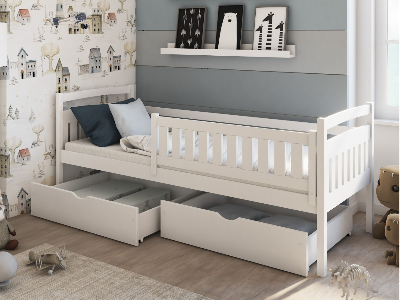 Vaikiška lova su stalčiais TERRY 80x160 1