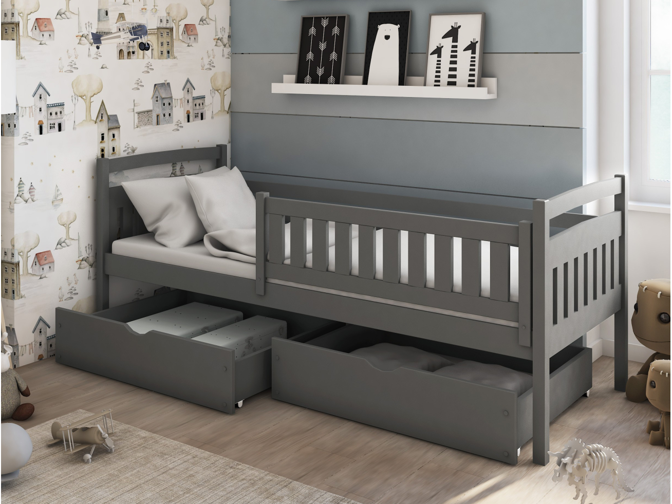 Vaikiška lova su stalčiais TERRY 90x190 3