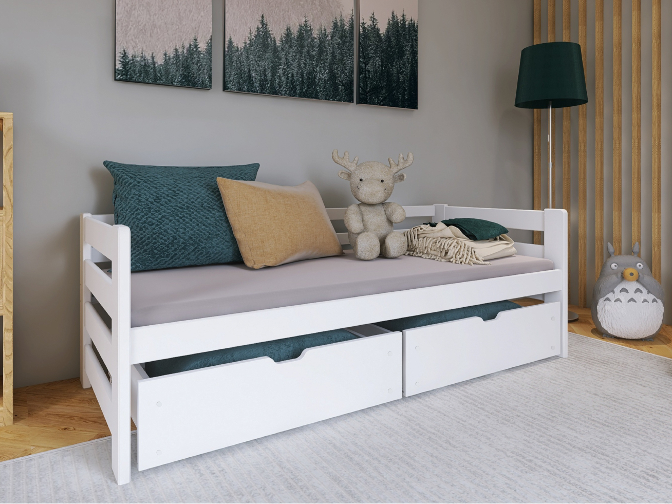 Vaikiška lova su stalčiais ERGO 80x200