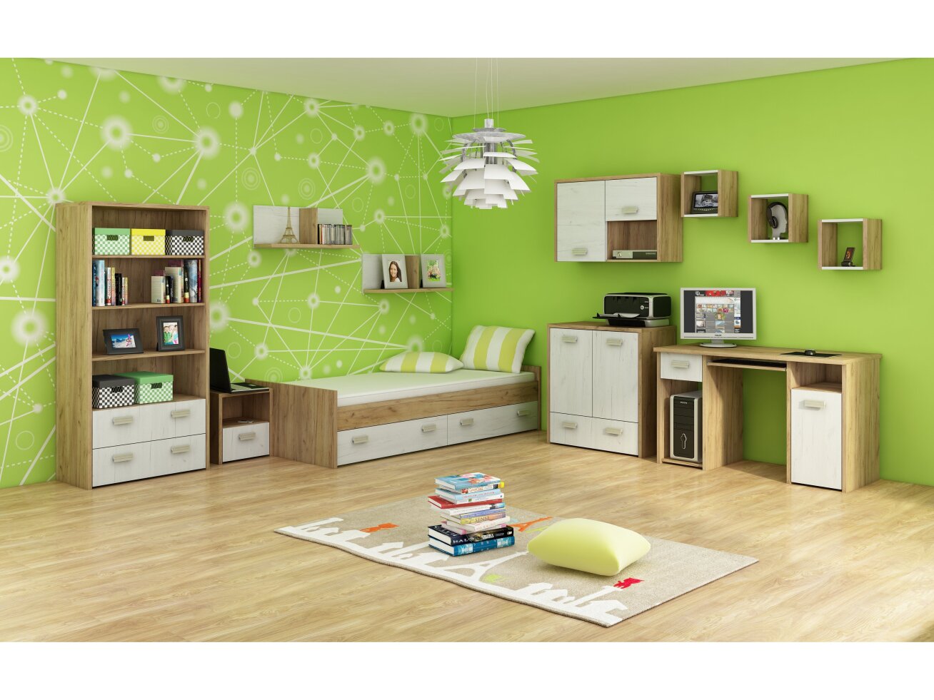 Vaikų kambario komplektas KITTY 3