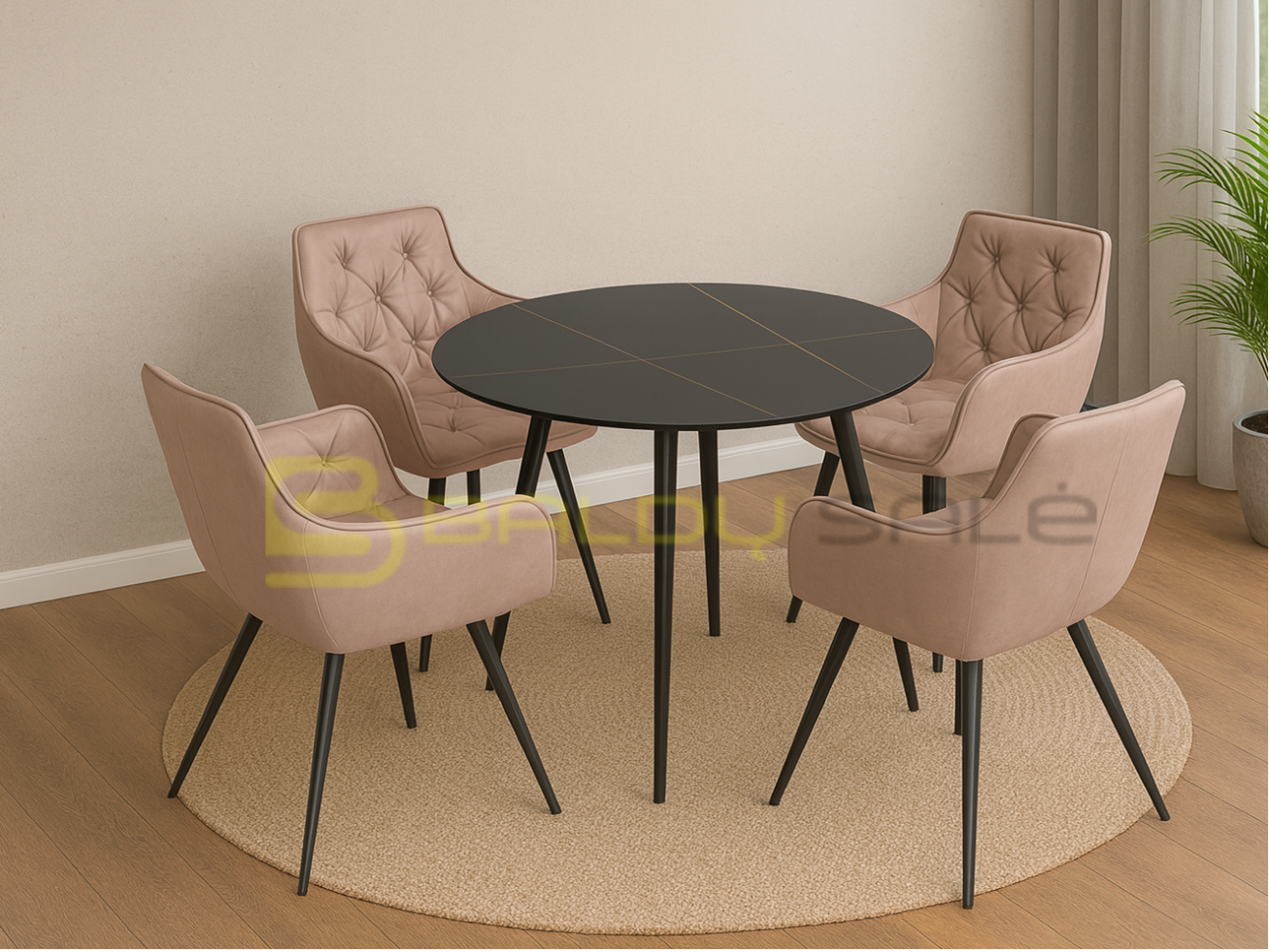 Valgomojo komplektas RIONGO J 90+4 Valgomojo komplektas RIONGO J 90+4