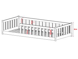 Vaikiška lova PEDRO 80x180
