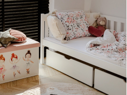 Vaikiška lova su stalčiais GUCIO 80x160