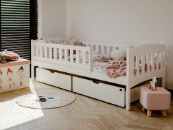 Vaikiška lova su stalčiais GUCIO 80x160