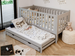 Dvigulė vaikiška lova su stalčiais KAJA 90x200