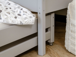 Dvigulė vaikiška lova su stalčiais KAJA 90x200