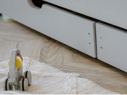 Dvigulė vaikiška lova su stalčiais KAJA 90x200