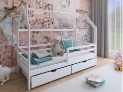Vaikiška lova su stalčiais LILA 80x160