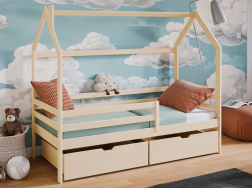 Vaikiška lova su stalčiais LILA 90x200